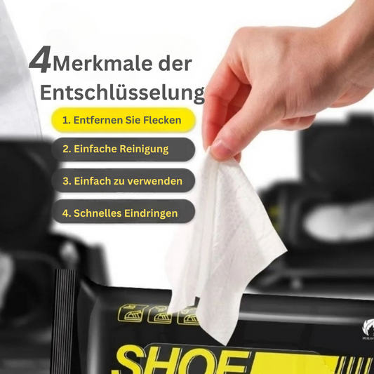 Quick Wipes™ Schuh-Putztücher (1+1 GRATIS)
