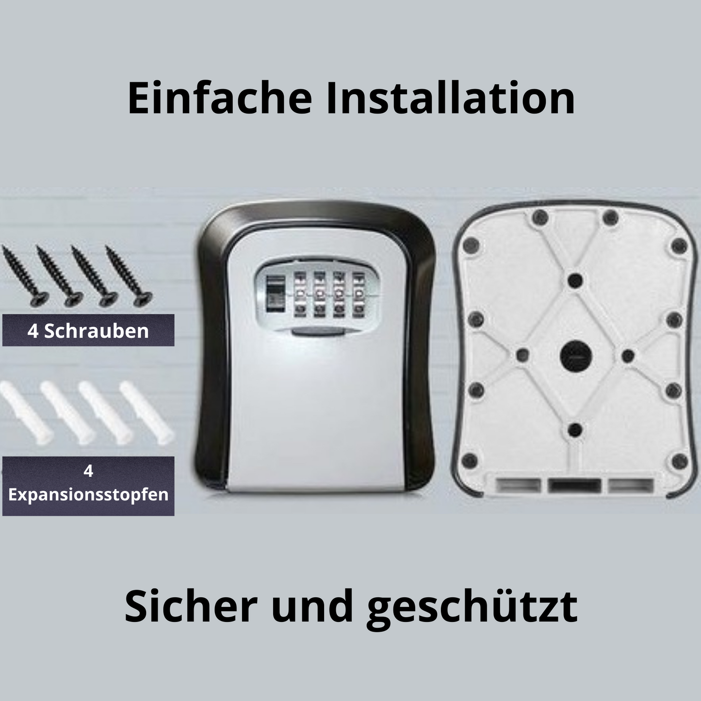 WallGuard™ - Wandmontierter Schlüsseltresor