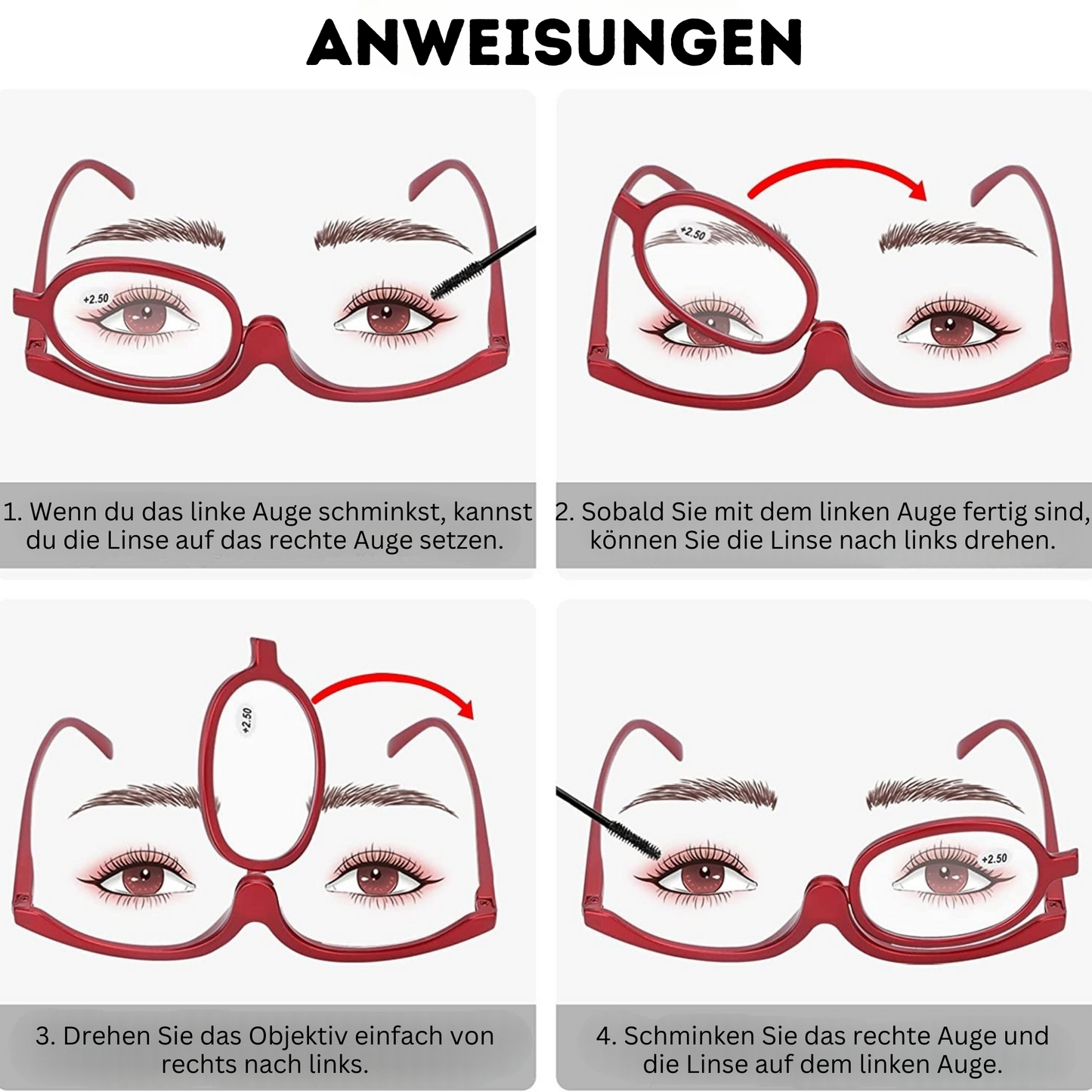 CosmeChic™️ I Lesebrille für Make-up