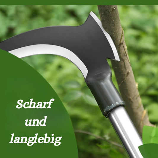 AxeCut™️ I 2 in 1 Manganstahl-Doppelsensenaxt