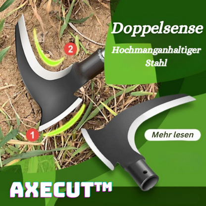 AxeCut™️ I 2 in 1 Manganstahl-Doppelsensenaxt