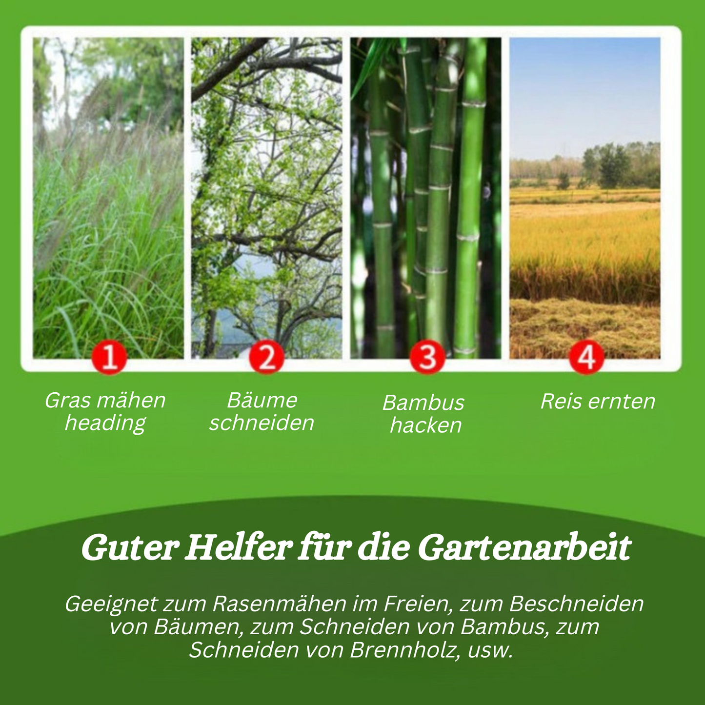 AxeCut™️ I 2 in 1 Manganstahl-Doppelsensenaxt