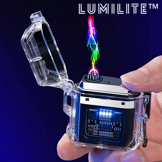 Lumilite™️ I Transparentes Taschenlampen-Feuerzeug