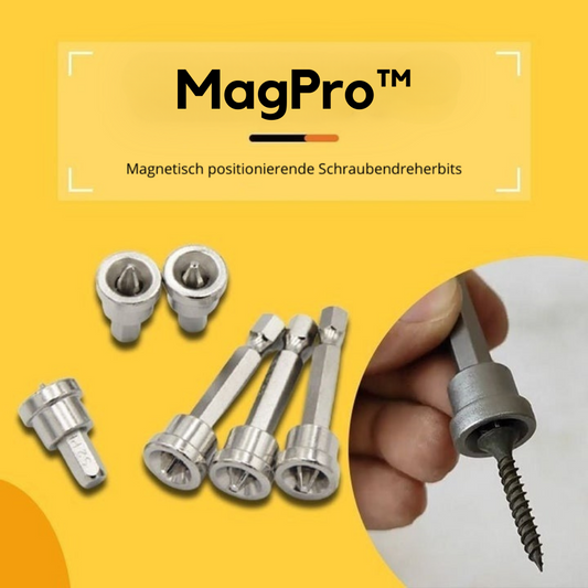 MagPro™ - Magnetisch positionierende Schraubendreherbits (Satz von 5 Stück)