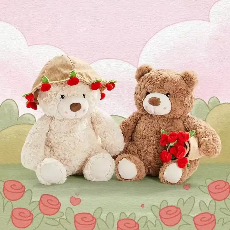 BloomBear™ | Teddybär mit Rosenstrauß